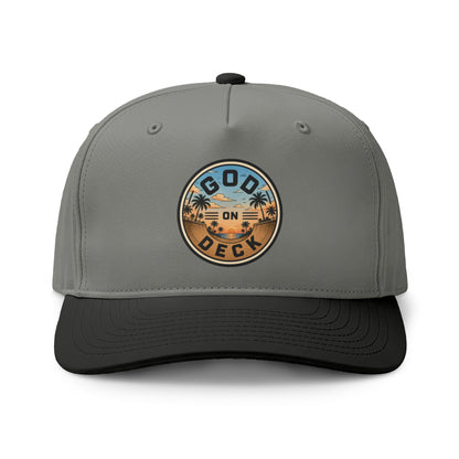 Palm Tree Sunset Two-Tone Trucker Hat