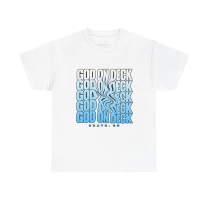 Smeared Graphic God On Deck T-shirt