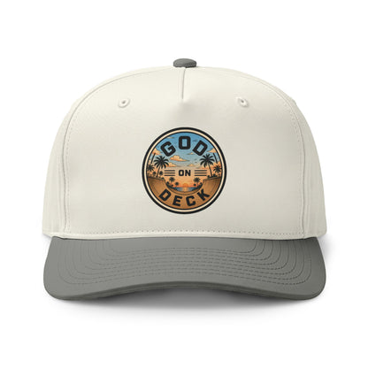 Palm Tree Sunset Two-Tone Trucker Hat