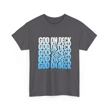 Smeared Graphic God On Deck T-shirt