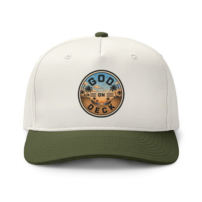 Palm Tree Sunset Two-Tone Trucker Hat