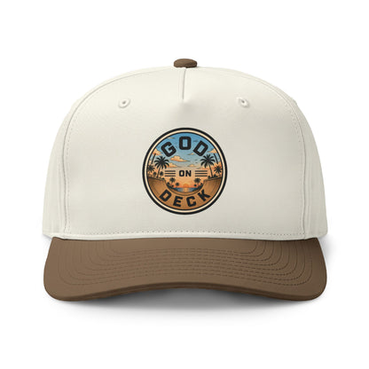 Palm Tree Sunset Two-Tone Trucker Hat