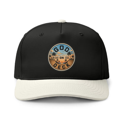 Palm Tree Sunset Two-Tone Trucker Hat