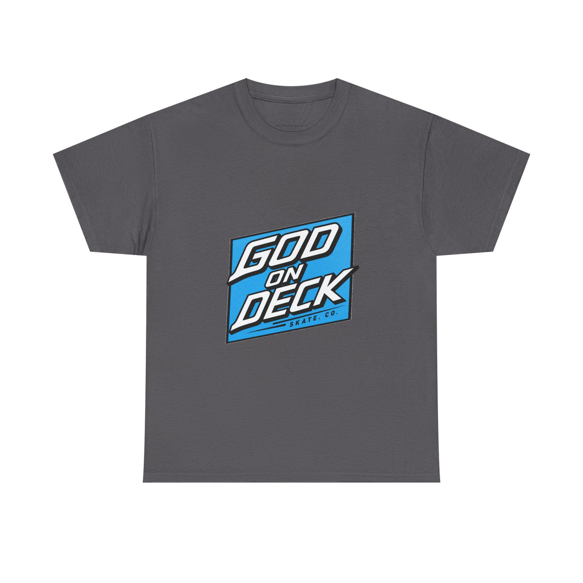 Blue God On Deck Skate. Co Logo t-shirt