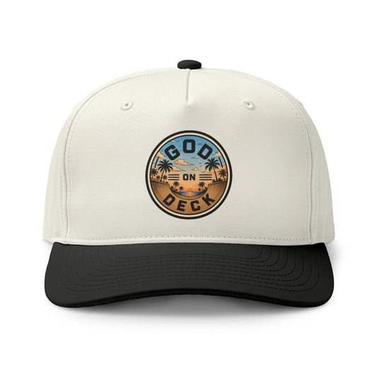 Palm Tree Sunset Two-Tone Trucker Hat