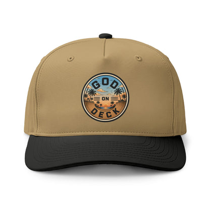Palm Tree Sunset Two-Tone Trucker Hat