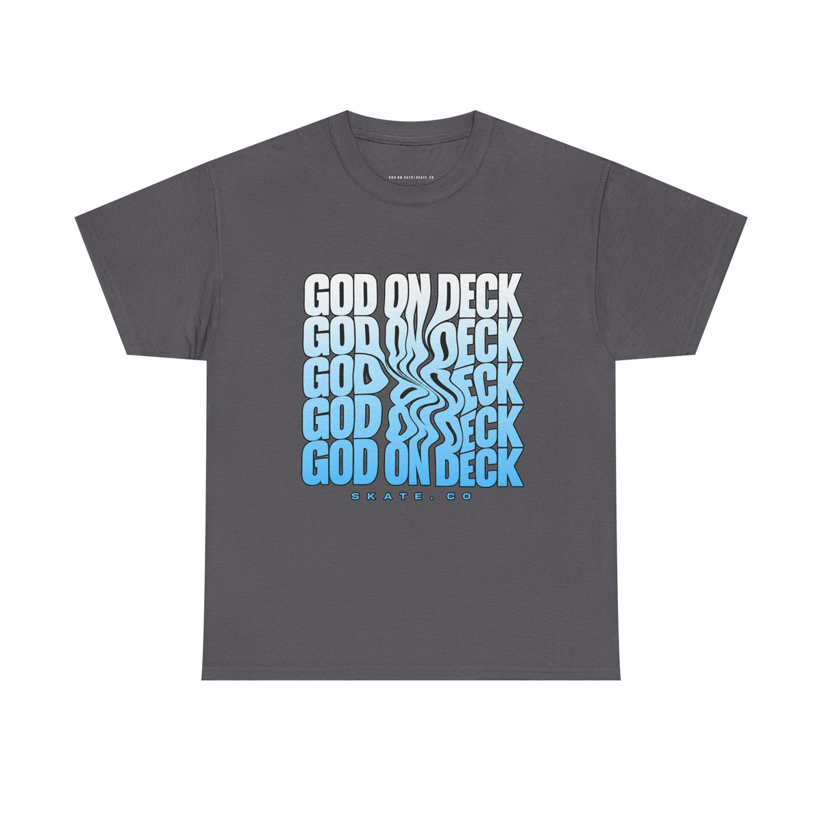 Smeared Graphic God On Deck T-shirt